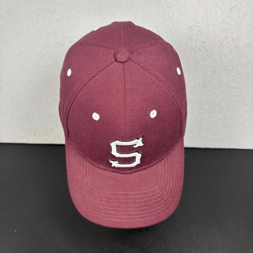 New Era St Annes Belfield School STAB Saints Fitted Hat Cap Maroon Size M/L VA